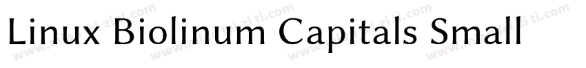 Linux Biolinum Capitals Small CapsV字体转换